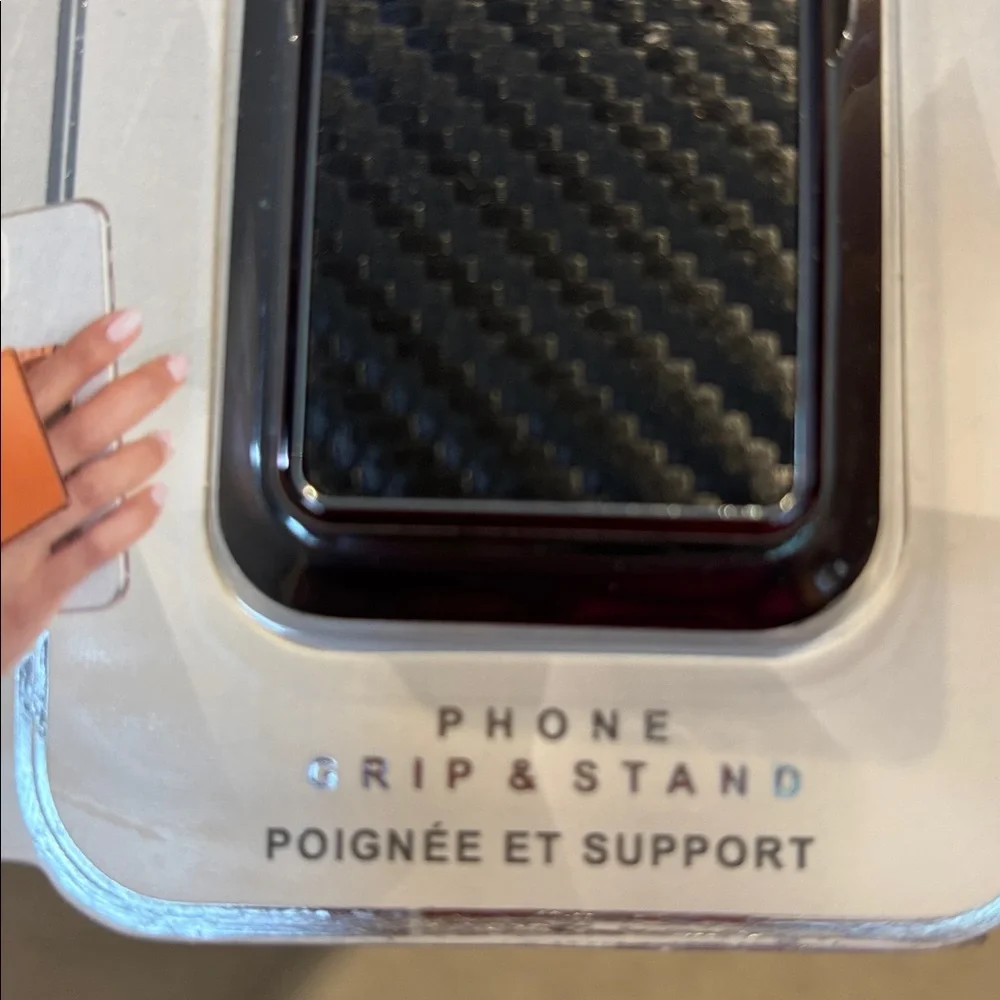 Black Phone Grip & Stand